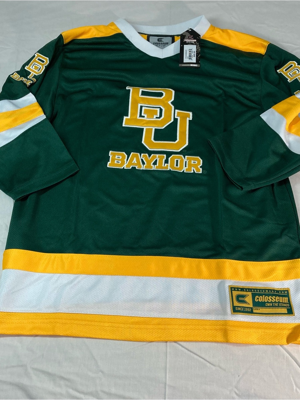 Colosseum Baylor Green and Gold jersey